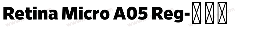 Retina Micro A05 Reg字体转换